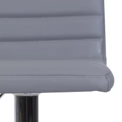 Chet Height Adjustable Faux Leather Bar Stool - Grey -Optimal Furniture Store 13223770 1404927306650984