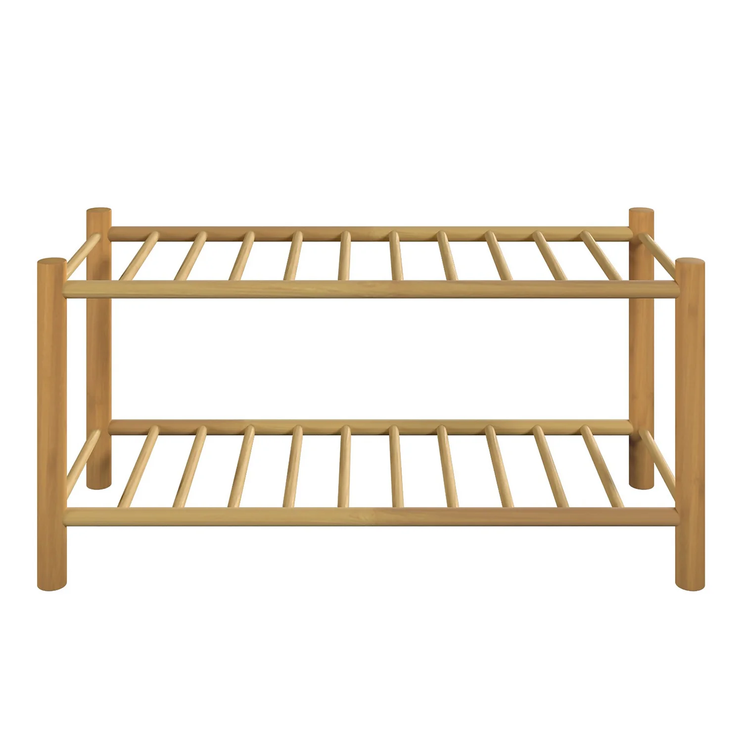 Living Elements 2 Tier Bamboo Shoe Rack 5 Living Elements 2 Tier Bamboo Shoe Rack - Image 3