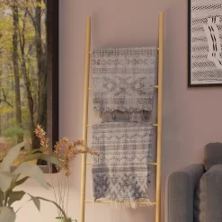 Bamboo Storage Ladder -Optimal Furniture Store 13231130 1204930158538104