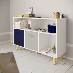 Kids Compact Storage Unit With Legs - White -Optimal Furniture Store 13277674 1034929069481773
