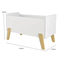 Kids Open Toy Chest - White & Natural -Optimal Furniture Store 13277675 2634930078466901