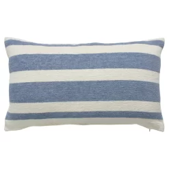 Chenille Cushion - Stripe Slate - 30x50cm
