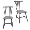 The Spindle Chair - Set Of 2 - Charcoal -Optimal Furniture Store 13460767 7254940701474035