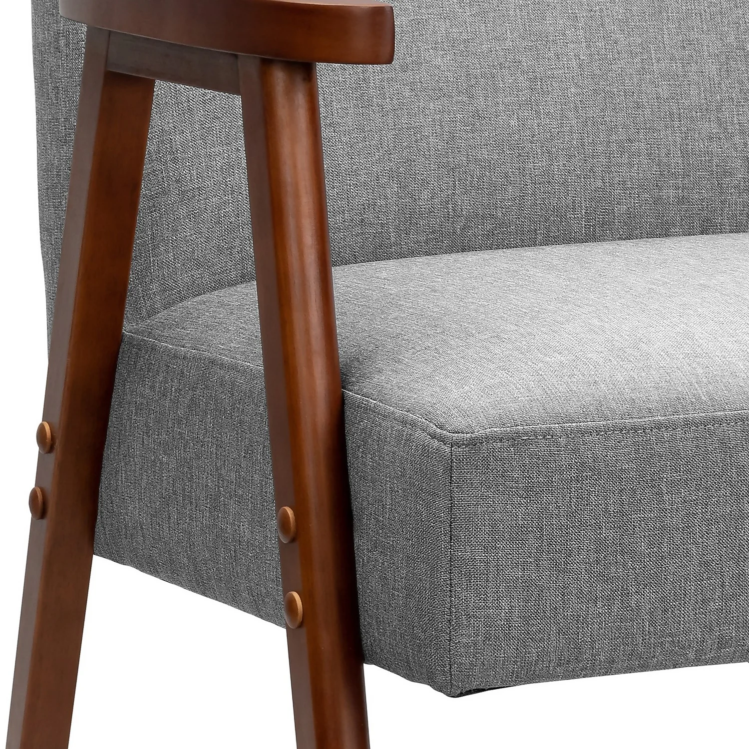 Alex Mid Century Armchair - Grey 8 Alex Mid Century Armchair - Grey - Image 6