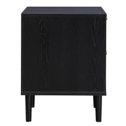 Kubu Rattan 2 Drawer Side Table - Black -Optimal Furniture Store 13633731 1074974471770637