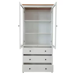 Ren Tall Storage Cabinet - White -Optimal Furniture Store 13633740 2484975449660996
