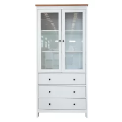 Ren Tall Storage Cabinet - White -Optimal Furniture Store 13633740 9754975449707727