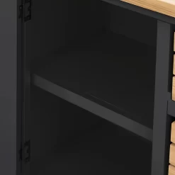 Ashstead Small Sideboard - Oak & Charcoal -Optimal Furniture Store 13642198 3104953455862459