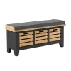 Ashstead Storage Bench - Oak & Charcoal -Optimal Furniture Store 13642204 2014953455574993