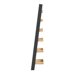 Ashstead Ladder Shelf - Oak & Charcoal -Optimal Furniture Store 13642205 1104953455204322