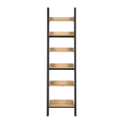 Ashstead Ladder Shelf - Oak & Charcoal -Optimal Furniture Store 13642205 8484953455128848