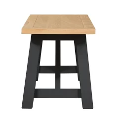 Ashstead Bench - Oak & Charcoal -Optimal Furniture Store 13642207 1704953454679802