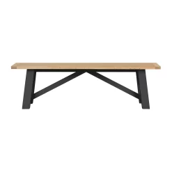 Ashstead Bench - Oak & Charcoal -Optimal Furniture Store 13642207 1774953454646625