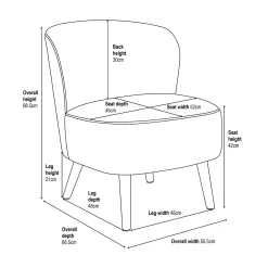 Amy Occasional Chair - Grey -Optimal Furniture Store 13644148 1915009660432334