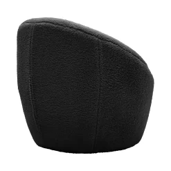 Bernie Boucle Chunky Tub Chair - Black -Optimal Furniture Store 13644161 1124997056857576