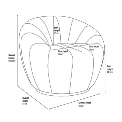 Brody Boucle Tub Armchair - Cream -Optimal Furniture Store 13644169 6025018742963303