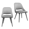 Oliver Upholstered Dining Chairs - Set Of 2 - Grey -Optimal Furniture Store 13644173 1274965386426052
