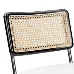 Rory Rattan Back Dining Chair - Set Of 2 - Cream -Optimal Furniture Store 13644185 1004997056869447