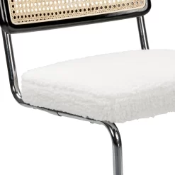 Rory Rattan Back Dining Chair - Set Of 2 - Cream -Optimal Furniture Store 13644185 1134997056950000