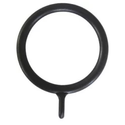 Black 16/19mm Plastic Curtain Rings