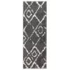 Deluxe Berber Shaggy Runner - Charcoal & White - 180x67cm -Optimal Furniture Store 13888026 1724988130898578