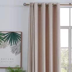 Extendable Curtain Pole With Cage Ball Finial - Brass -Optimal Furniture Store 13909289 1414987948154949