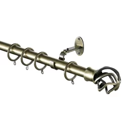 Extendable Curtain Pole With Cage Ball Finial - Brass -Optimal Furniture Store 13909289 1494987948214631