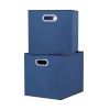 Clever Cube Fabric Insert - Set Of 2 - Steel Blue -Optimal Furniture Store 13911397 4204981912809495