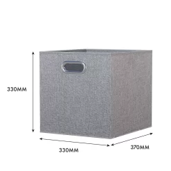 Clever Cube Fabric Insert - Set Of 2 - Woven Silver -Optimal Furniture Store 13911399 1694981913376663