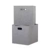 Clever Cube Fabric Insert - Set Of 2 - Woven Silver -Optimal Furniture Store 13911399 1914981913156061