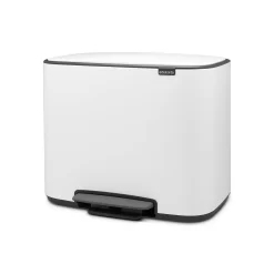 Brabantia Bo Pedal Bin, 11 + 23L, White -Optimal Furniture Store 13934439 1464978559361147