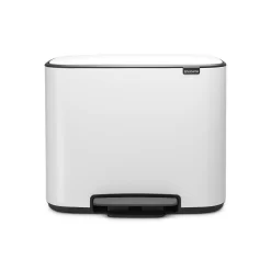 Brabantia Bo Pedal Bin, 11 + 23L, White