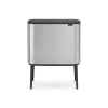 Brabantia Bo Touch Bin, 11 + 23L, Matt Steel Fingerprint Proof -Optimal Furniture Store 13934447 2034978559125857
