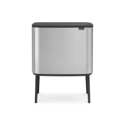 Brabantia Bo Touch Bin, 11 + 23L, Matt Steel Fingerprint Proof