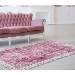Rada Washable Rug - Pink - 160x230cm 5 Rada Washable Rug - Pink - 160x230cm -Optimal Furniture Store 13942757 8514987413016710