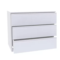House Beautiful Escape Wide Chest Of Drawers - Gloss White Handleless (W) 900mm X (H) 756mm -Optimal Furniture Store 13999810 5555005576396833