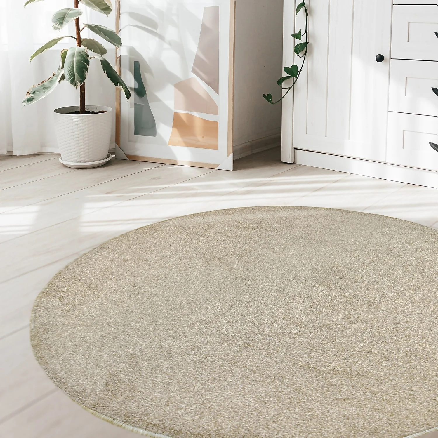 Relay Circular Rug - Natural - 200cm 4 Relay Circular Rug - Natural - 200cm - Image 2