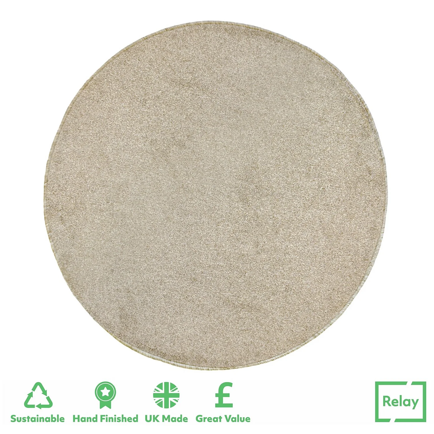 Relay Circular Rug - Natural - 200cm 3 Relay Circular Rug - Natural - 200cm
