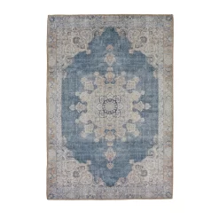 Opal Medallion Rug Navy 135x195cm