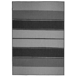 Duo Weave Indoor/Outdoor Rug - Stripe Charcoal - 160x230cm 11 Duo Weave Indoor/Outdoor Rug - Stripe Charcoal - 160x230cm -Optimal Furniture Store 14016663 2105003718719505