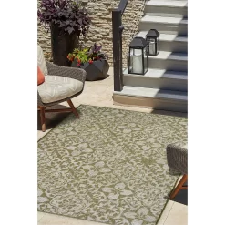 Indoor Outdoor Tile Rug - Green - 133x190cm -Optimal Furniture Store 14758877 1005053510680207