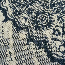 Indoor Outdoor Medallion Rug - Navy - 160x230cm -Optimal Furniture Store 14758900 1465053509942465