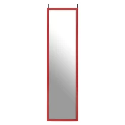 Over Door Hanging Mirror - Red - 33.5x124cm