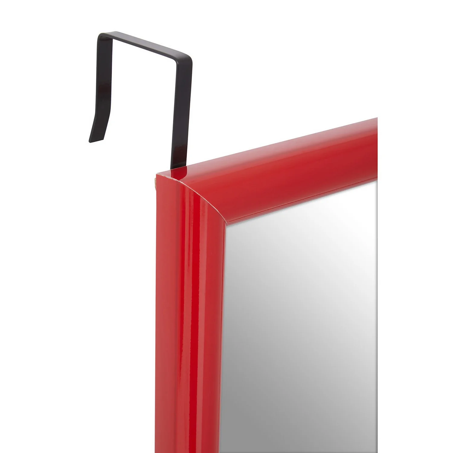 Over Door Hanging Mirror - Red - 33.5x124cm 5 Over Door Hanging Mirror - Red - 33.5x124cm - Image 3