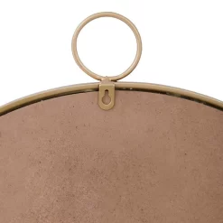 Round Metal Wall Mirror - Gold - 60cm -Optimal Furniture Store 14820939 1605058438134760