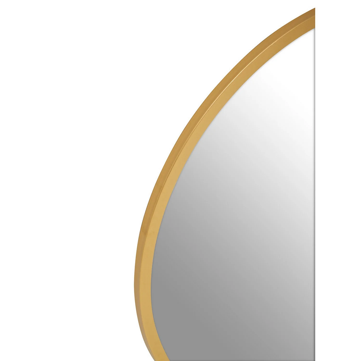 Saska Round Wall Mirror - Gold - 80cm 5 Saska Round Wall Mirror - Gold - 80cm - Image 3
