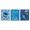 Kids Set Of 3 Reach For The Stars Wall Plaques - 16x20cm -Optimal Furniture Store 14820979 1515057940399480