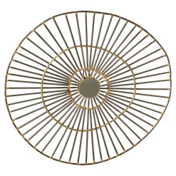 Mirano Small Abstract Wall Art - Gold - 29x31cm