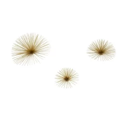 Mirano Set Of 3 Gold Starburst Wall Art -Optimal Furniture Store 14820996 3855057939816322