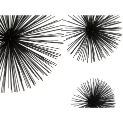Mirano Set Of 3 Black Starburst Wall Art -Optimal Furniture Store 14821000 3345057937545703